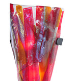 8"W Metro Fusion Lava Fused Glass Wall Sconce