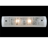22"W Metro Fusion Twigs Fused Glass Modern Vanity Light