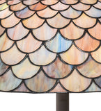 62"H Tiffany Fishscale Floor Lamp