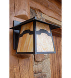 12"W Stillwater Mountain View Solid Mount Outdoor Wall Sconce