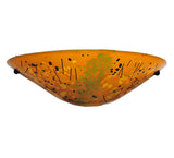 18"W Metro Fusion Biscotti Fused Glass Wall Sconce