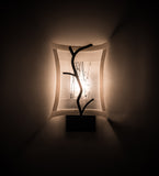 9"W Metro Fusion Twigs Fused Glass Wall Sconce