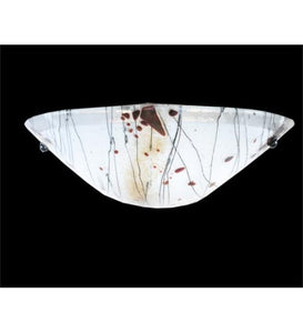 18"W Ramoscelli Fused Glass Contemporary Wall Sconce