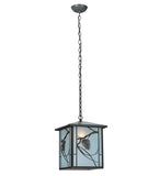 12"Sq Whispering Pines Outdoor Pendant