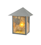 9"W Seneca Winter Pine Outdoor Wall Sconce