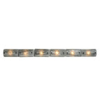 73"W Metro Fusion Branches 6 Lt Fused Glass Vanity Light