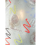 8"W Metro Fusion Super Nova Fused Glass Wall Sconce