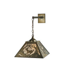 15.5"W Deer At Dawn Wildlife Hanging Wall Sconce