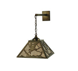 15.5"W Strike Of The Eagle Wildlife Hanging Wall Sconce