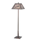 60"H Fox Hunt Rustic Lodge Floor Lamp