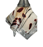 9"W Metro Fusion Ramoscelli Fused Glass Handkerchief Pendant