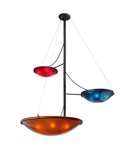 86"W Metro Fusion The Third Demension 3 Arm Contemporary Chandelier