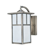 7.25"W Hyde Park T Mission Curved Arm Outdoor Wall Sconce