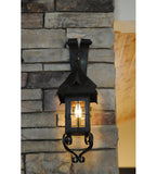 18"H 1 Lt Lantern Gothic Outdoor Wall Sconce