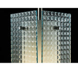 5"Sq Metro Window Pane Art Glass Pendant