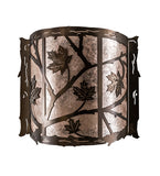 15"W Maple Leaf Lodge Wall Sconce