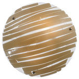 18"W Bambu Fused Glass Contemporary Inverted Pendant