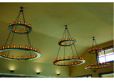 72"W Loxley 36 Lt Two Tier Rustic Lodge Chandelier