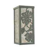 4.5"W Morning Glory Floral Rustic Lodge Wall Sconce