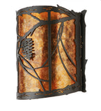 9"W Whispering Pines Rustic Sconce
