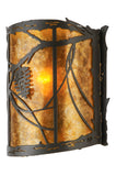 9"W Whispering Pines Rustic Sconce