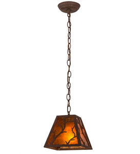 8"Sq Branches Rustic Lodge Pendant | Smashing Stained Glass & Lighting