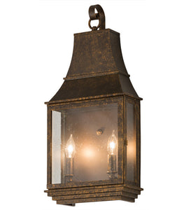 10"W Bastille Pocket Lantern Outdoor Sconce