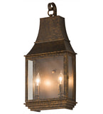 10"W Bastille Pocket Lantern Outdoor Sconce