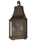 10"W Bastille Pocket Lantern Outdoor Sconce