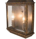 10"W Bastille Pocket Lantern Outdoor Sconce