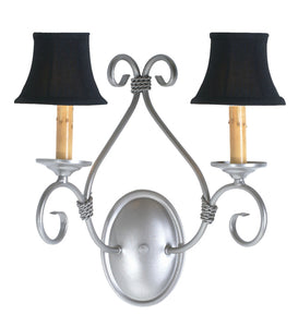  14"W Olivia 2 Lt Traditional Wall Sconce