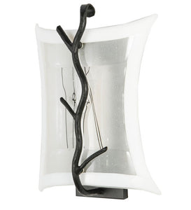10"W Twigs LED Fused Glass Modern Wall Sconce
