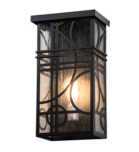 9"W Revival Deco Outdoor Wall Sconce