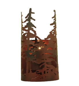 5.5"W Tall Pines Rustic Lodge Wall Sconce