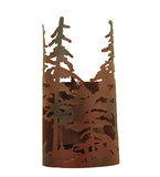 5.5"W Tall Pines Rustic Lodge Wall Sconce