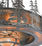 44"W Tall Pines W/Fan Light Chandel-Air Ceiling Fan