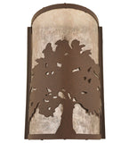 7.75"W Oak Tree Rustic Wall Sconce