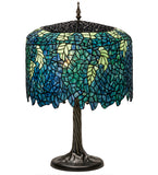 28"H Tiffany Wisteria Floral Table Lamp