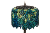 28"H Tiffany Wisteria Floral Table Lamp