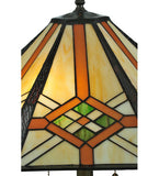 61"H Crosshairs Mission Tiffany Prairie Floor Lamp