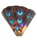 14"W Peacock Wall Sconce