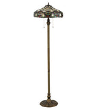 60"H Franco Tiffany Nouveau Floor Lamp
