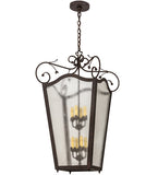 20"Sq Tessa Victorian Rustic Lodge Pendant | Smashing Stained Glass & Lighting