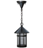 8"W Craftsman Signature Fulton Lantern Indoor & Outdoor Pendant