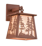 7"W Stillwater Tall Pines Hanging Outdoor Wall Sconce