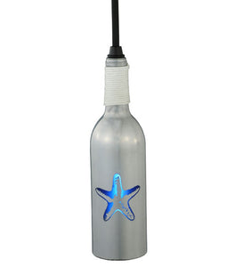3"W Coastal Collection Starfish Wine Bottle Mini Pendant