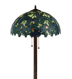 63"H Nightfall Wisteria Tiffany Floral Floor Lamp