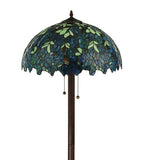 63"H Nightfall Wisteria Tiffany Floral Floor Lamp