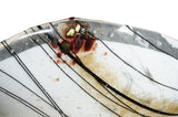 19"W Organic Slumped Ramoscelli Fused Glass Flushmount