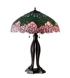 30"H Cabbage Rose Table Lamp